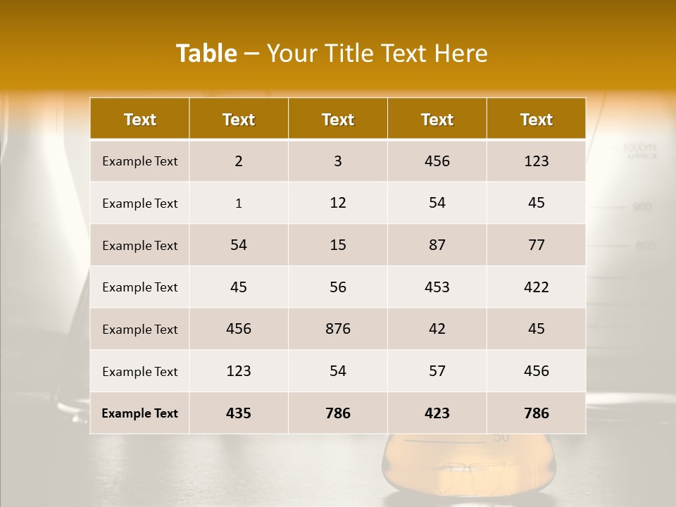 Gasoline Experiment Erlenmeyer PowerPoint Template