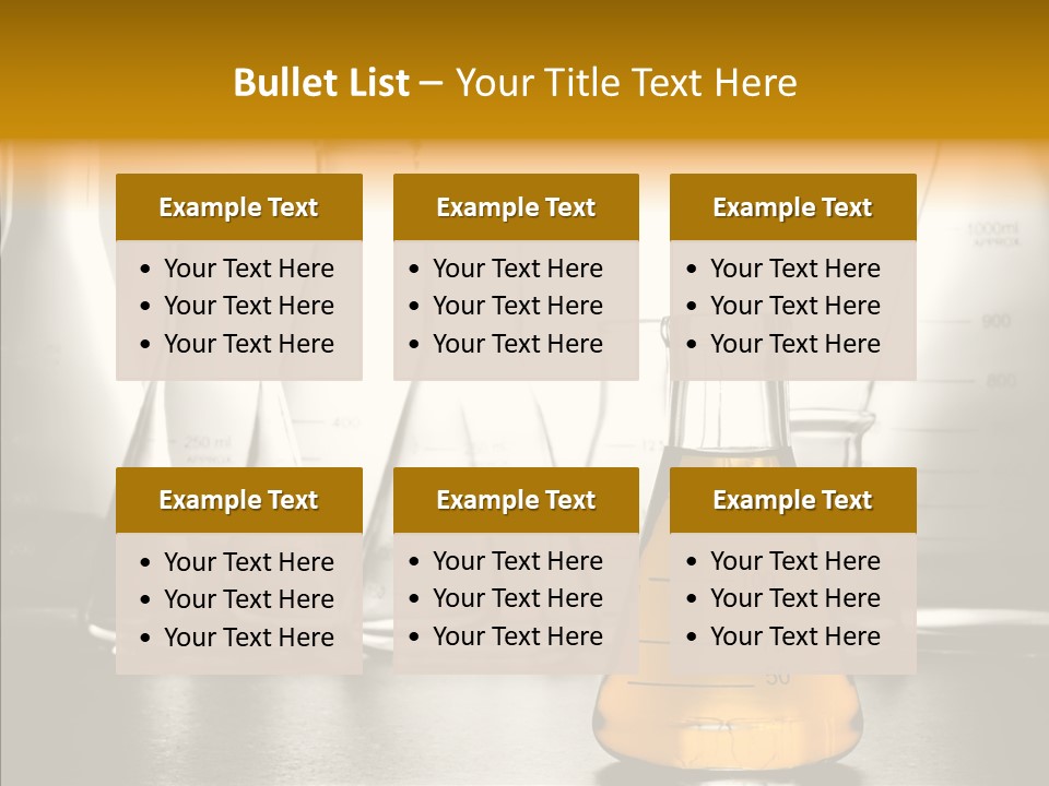 Gasoline Experiment Erlenmeyer PowerPoint Template