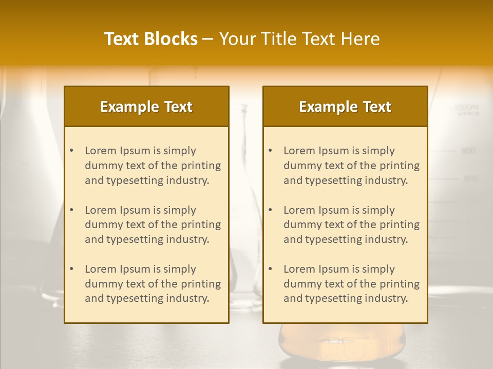 Gasoline Experiment Erlenmeyer PowerPoint Template
