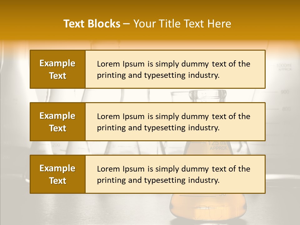 Gasoline Experiment Erlenmeyer PowerPoint Template
