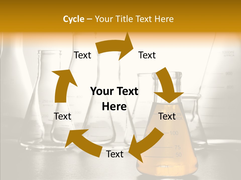 Gasoline Experiment Erlenmeyer PowerPoint Template