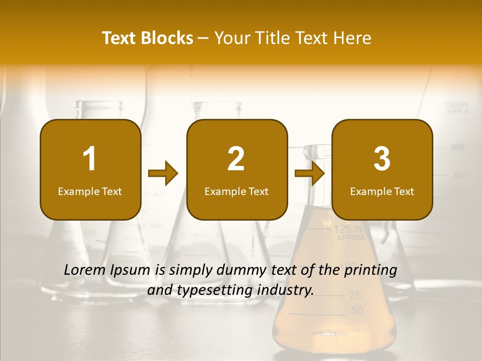 Gasoline Experiment Erlenmeyer PowerPoint Template