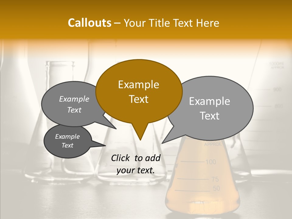 Gasoline Experiment Erlenmeyer PowerPoint Template