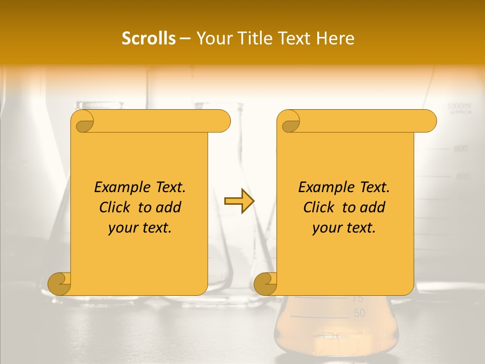 Gasoline Experiment Erlenmeyer PowerPoint Template
