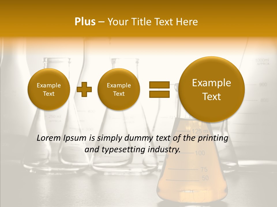 Gasoline Experiment Erlenmeyer PowerPoint Template