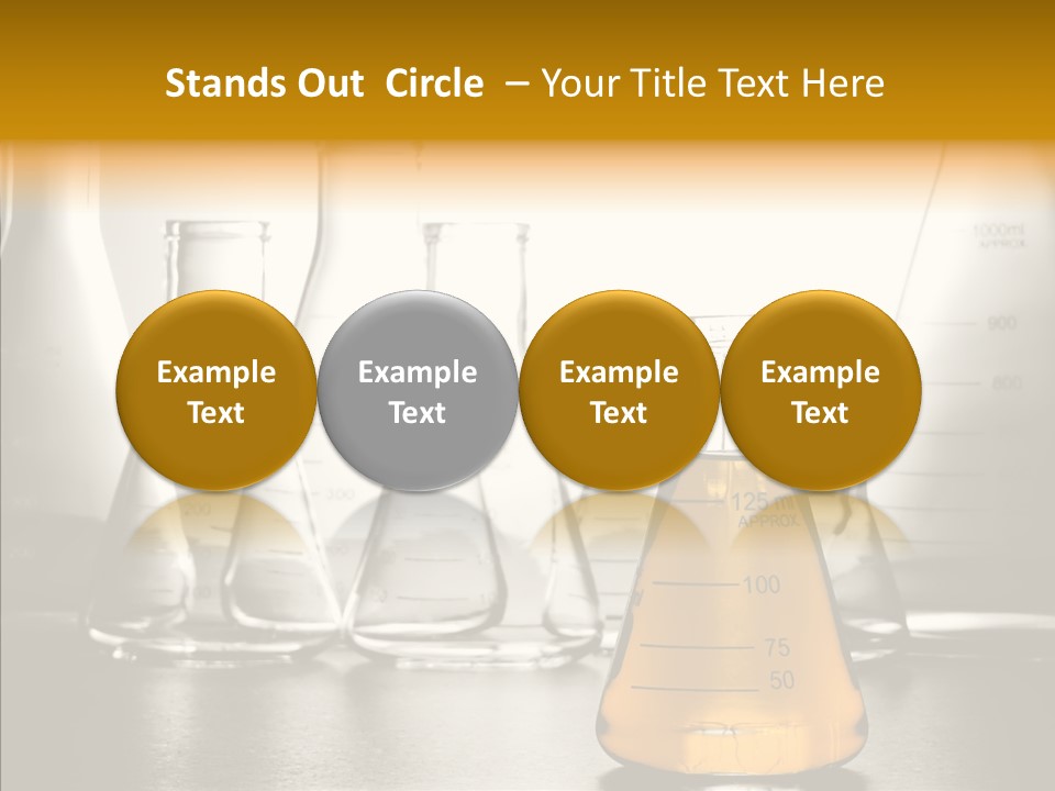 Gasoline Experiment Erlenmeyer PowerPoint Template