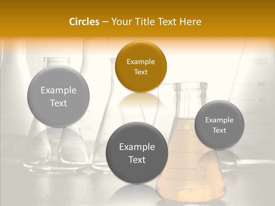 Gasoline Experiment Erlenmeyer PowerPoint Template