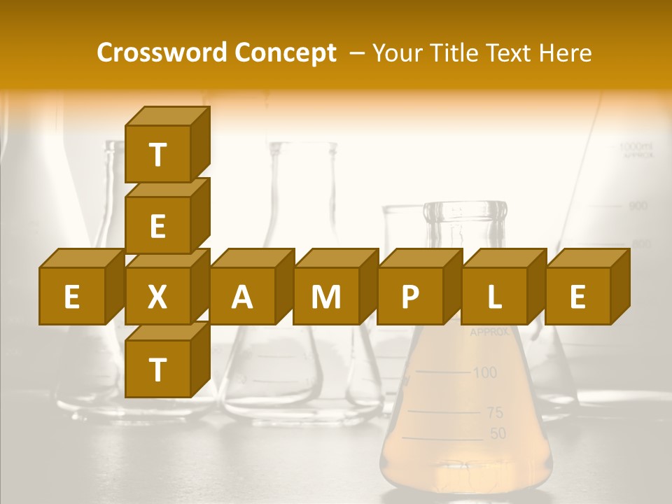 Gasoline Experiment Erlenmeyer PowerPoint Template