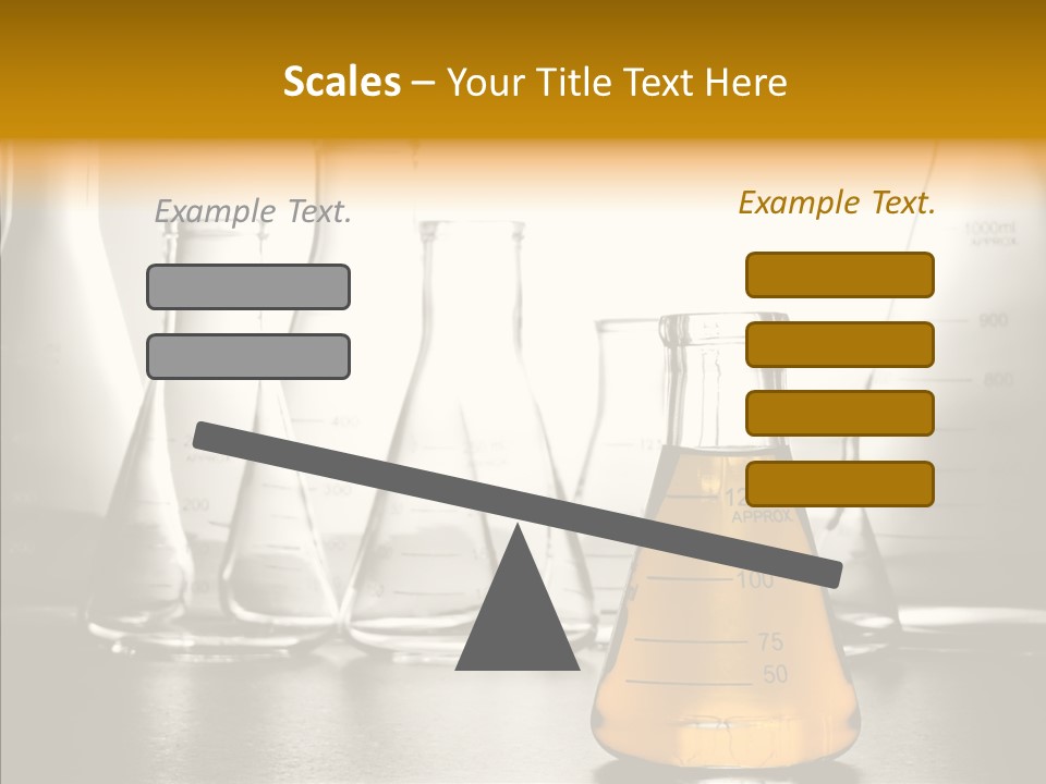 Gasoline Experiment Erlenmeyer PowerPoint Template