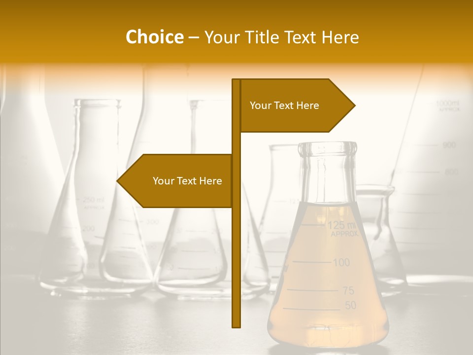 Gasoline Experiment Erlenmeyer PowerPoint Template