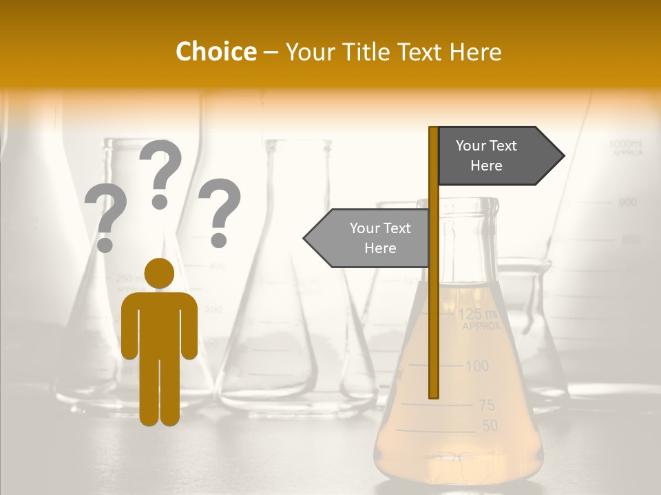 Gasoline Experiment Erlenmeyer PowerPoint Template