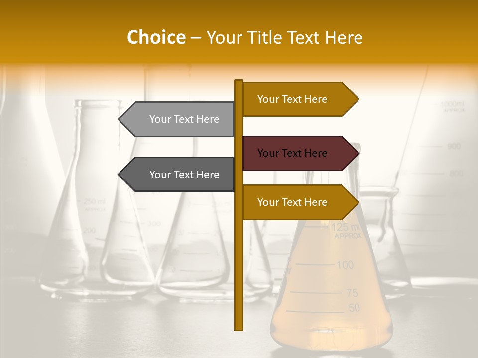 Gasoline Experiment Erlenmeyer PowerPoint Template