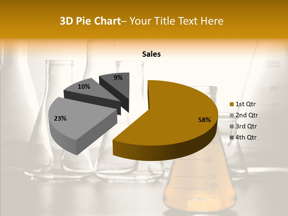 Gasoline Experiment Erlenmeyer PowerPoint Template