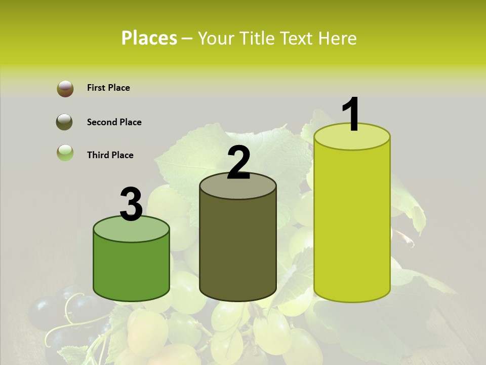 Vivid Vegetation Grape PowerPoint Template