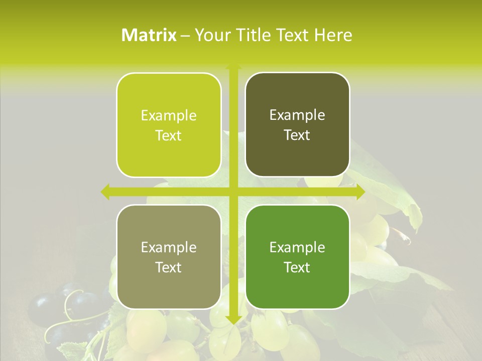 Vivid Vegetation Grape PowerPoint Template