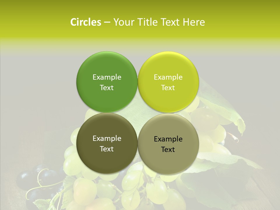 Vivid Vegetation Grape PowerPoint Template