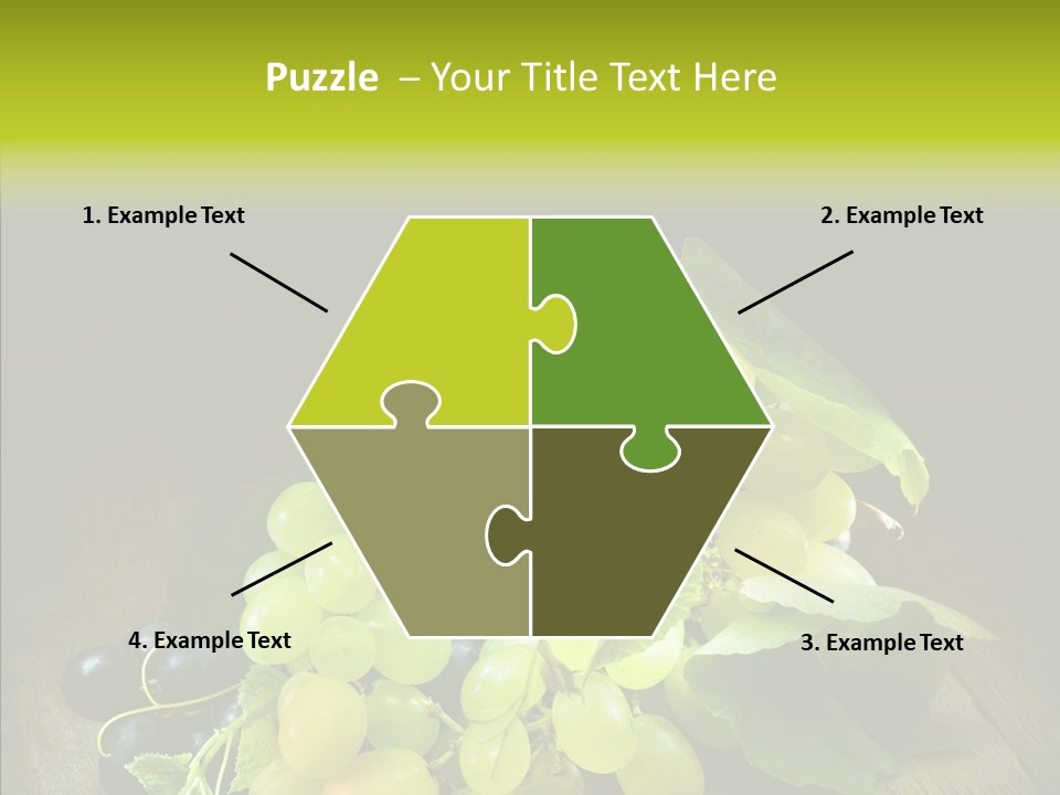 Vivid Vegetation Grape PowerPoint Template