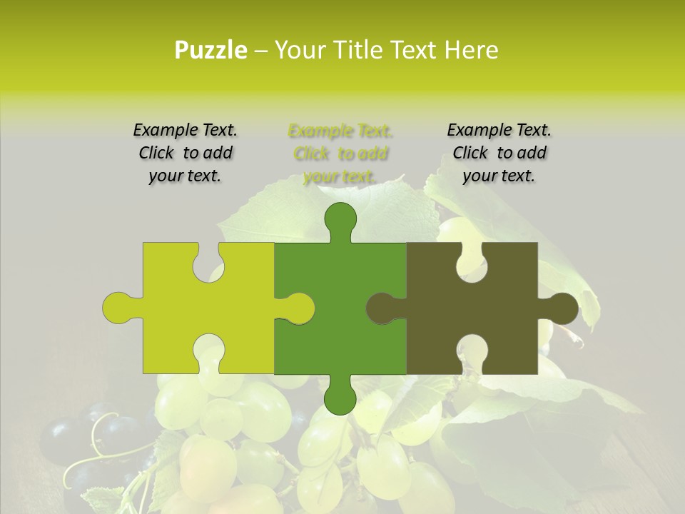 Vivid Vegetation Grape PowerPoint Template