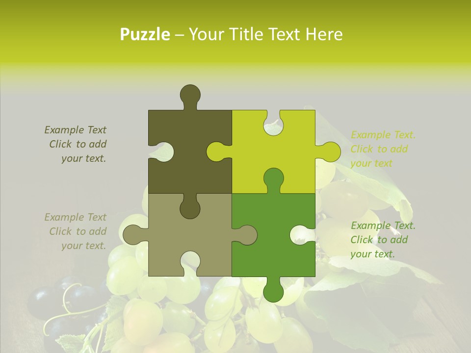 Vivid Vegetation Grape PowerPoint Template