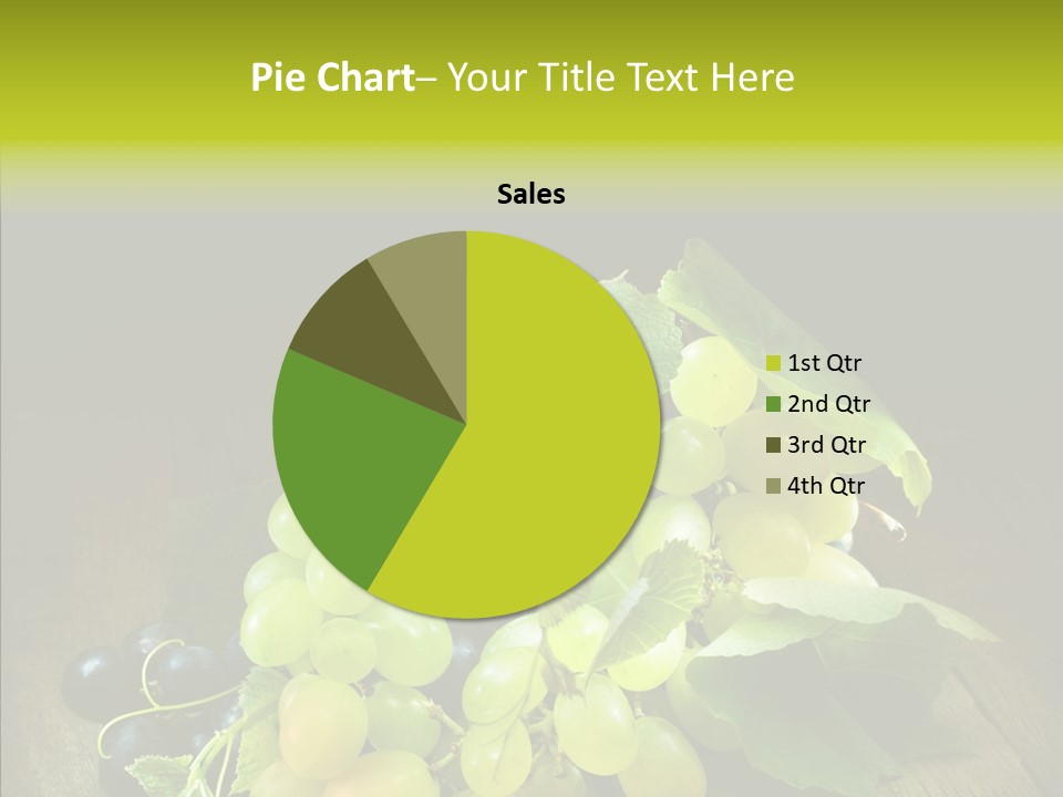 Vivid Vegetation Grape PowerPoint Template