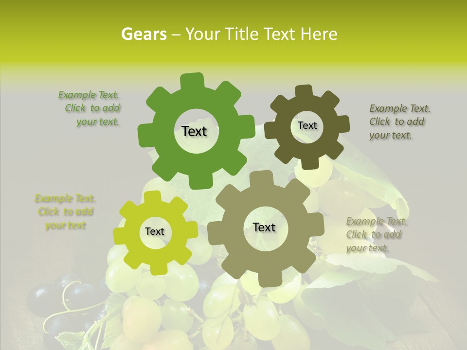 Vivid Vegetation Grape PowerPoint Template
