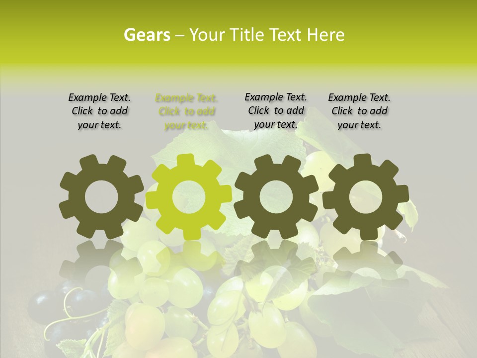 Vivid Vegetation Grape PowerPoint Template