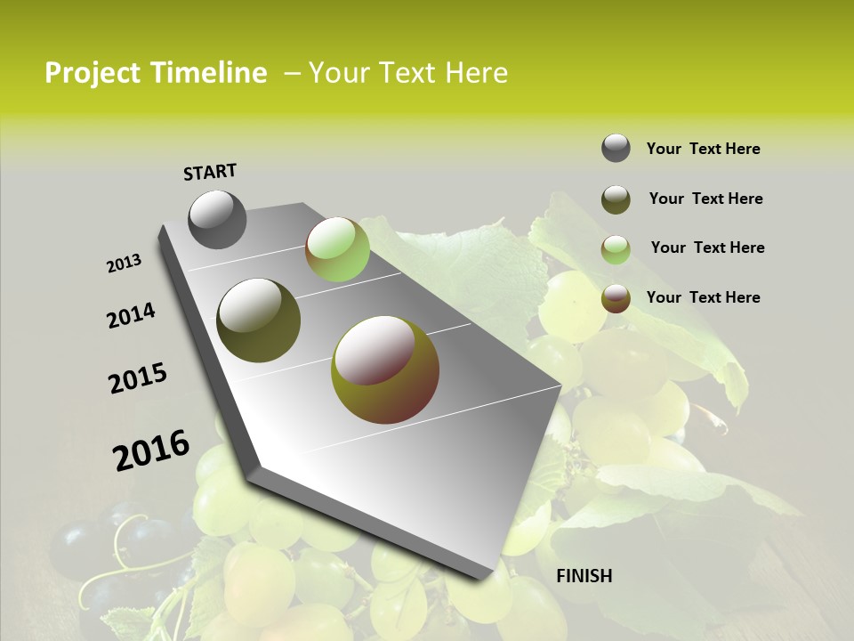 Vivid Vegetation Grape PowerPoint Template