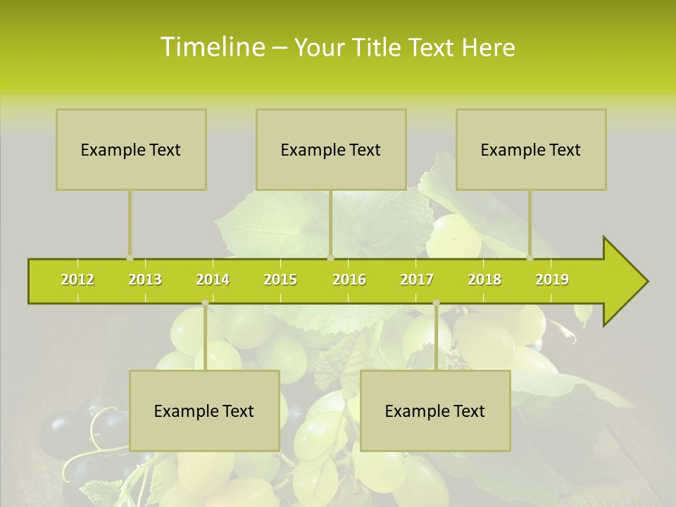 Vivid Vegetation Grape PowerPoint Template