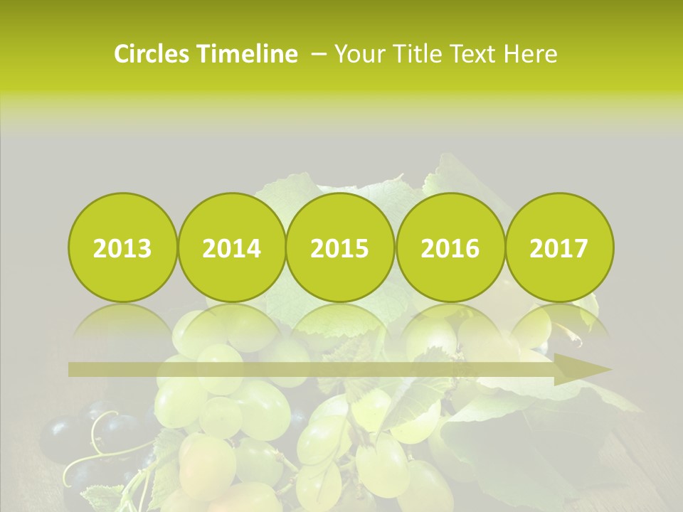 Vivid Vegetation Grape PowerPoint Template