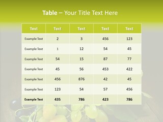 Vivid Vegetation Grape PowerPoint Template