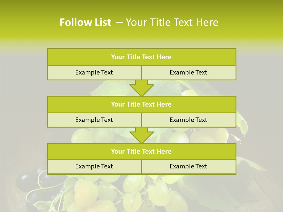 Vivid Vegetation Grape PowerPoint Template