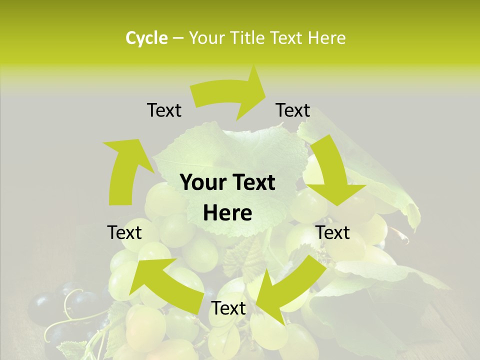 Vivid Vegetation Grape PowerPoint Template