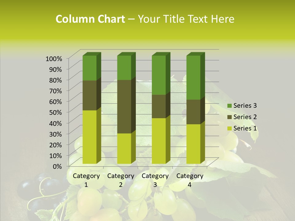 Vivid Vegetation Grape PowerPoint Template