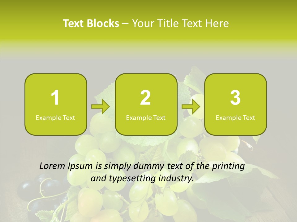 Vivid Vegetation Grape PowerPoint Template
