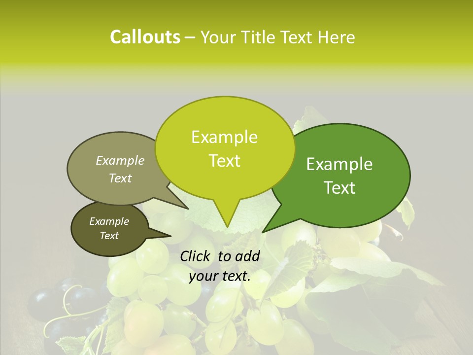 Vivid Vegetation Grape PowerPoint Template