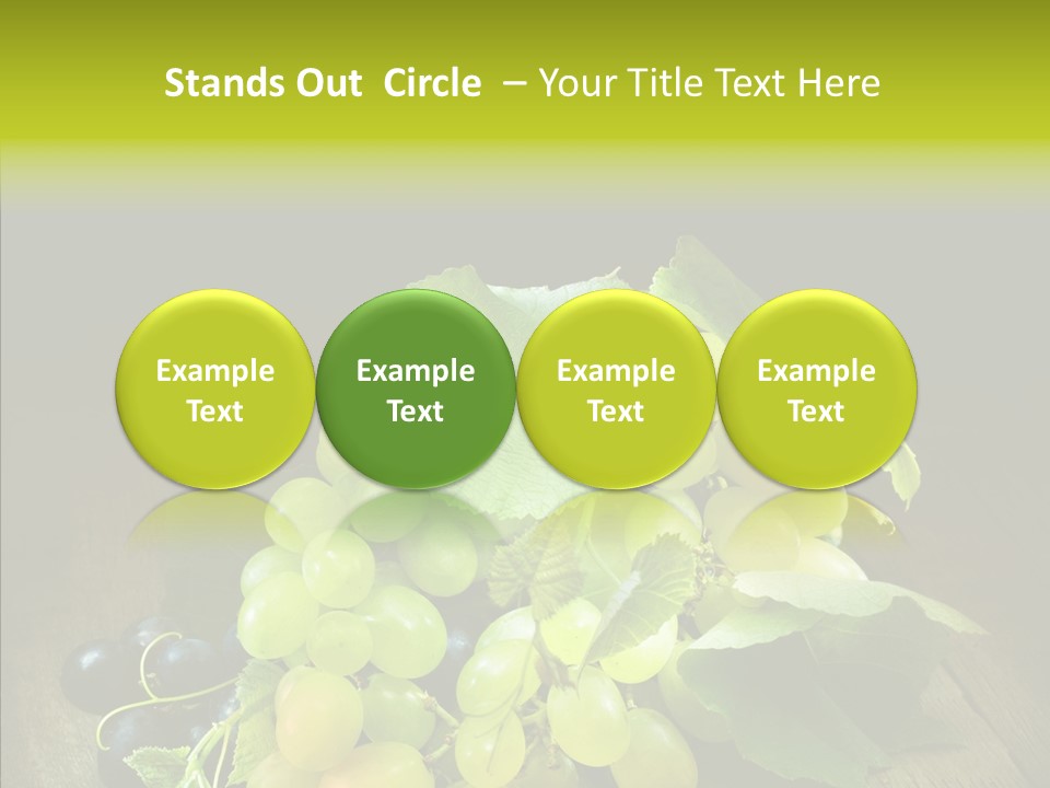 Vivid Vegetation Grape PowerPoint Template