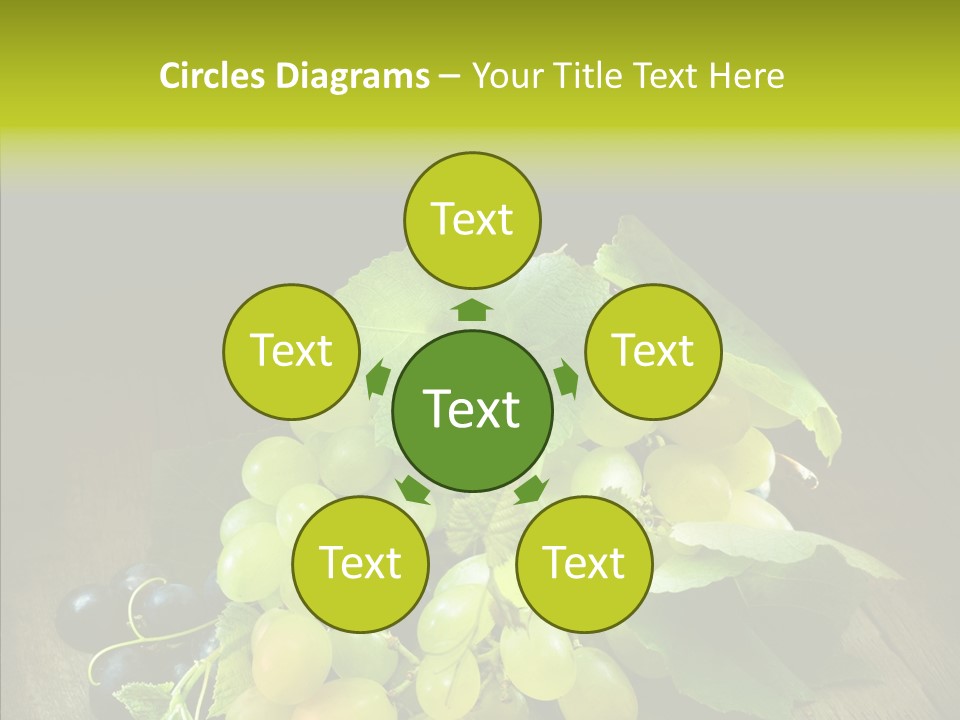 Vivid Vegetation Grape PowerPoint Template