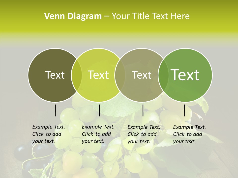 Vivid Vegetation Grape PowerPoint Template