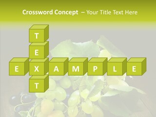 Vivid Vegetation Grape PowerPoint Template