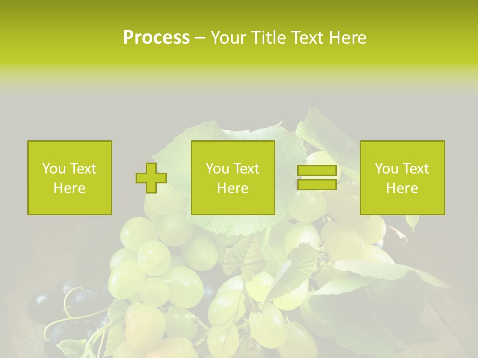 Vivid Vegetation Grape PowerPoint Template