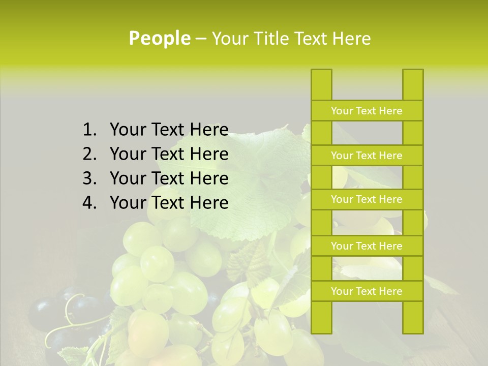Vivid Vegetation Grape PowerPoint Template