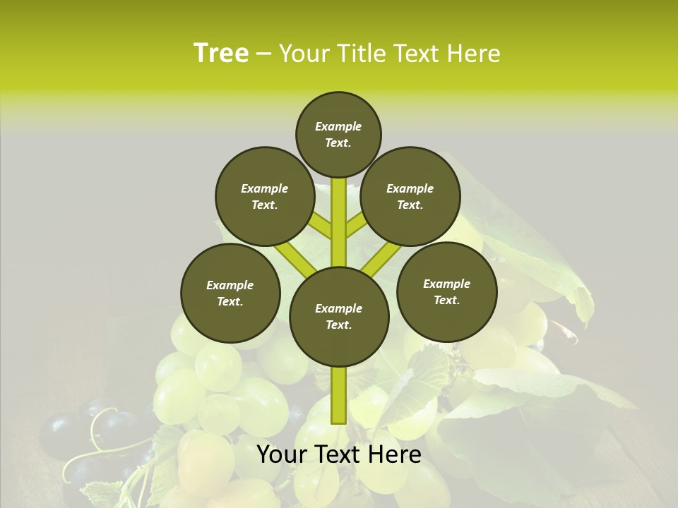 Vivid Vegetation Grape PowerPoint Template