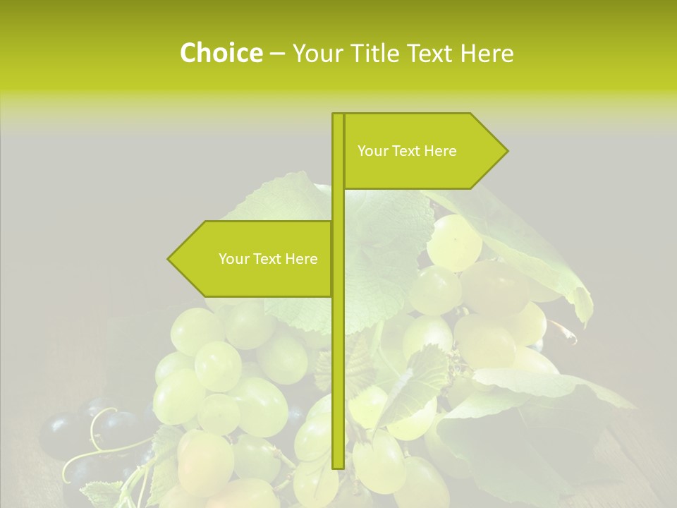 Vivid Vegetation Grape PowerPoint Template