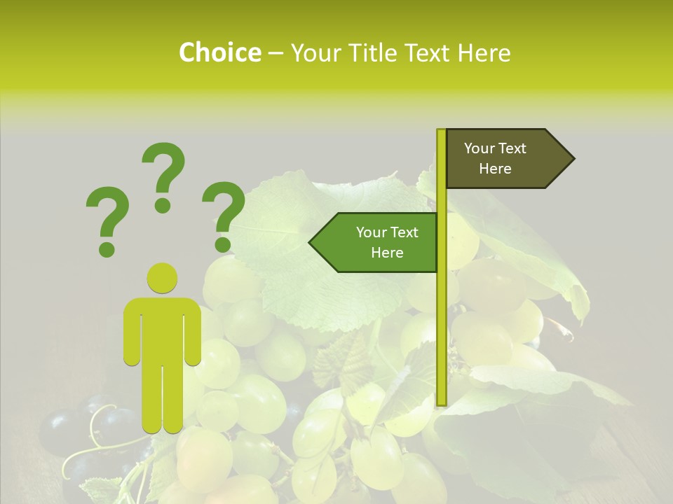 Vivid Vegetation Grape PowerPoint Template