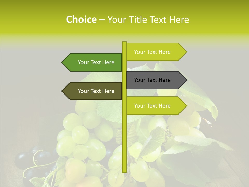 Vivid Vegetation Grape PowerPoint Template