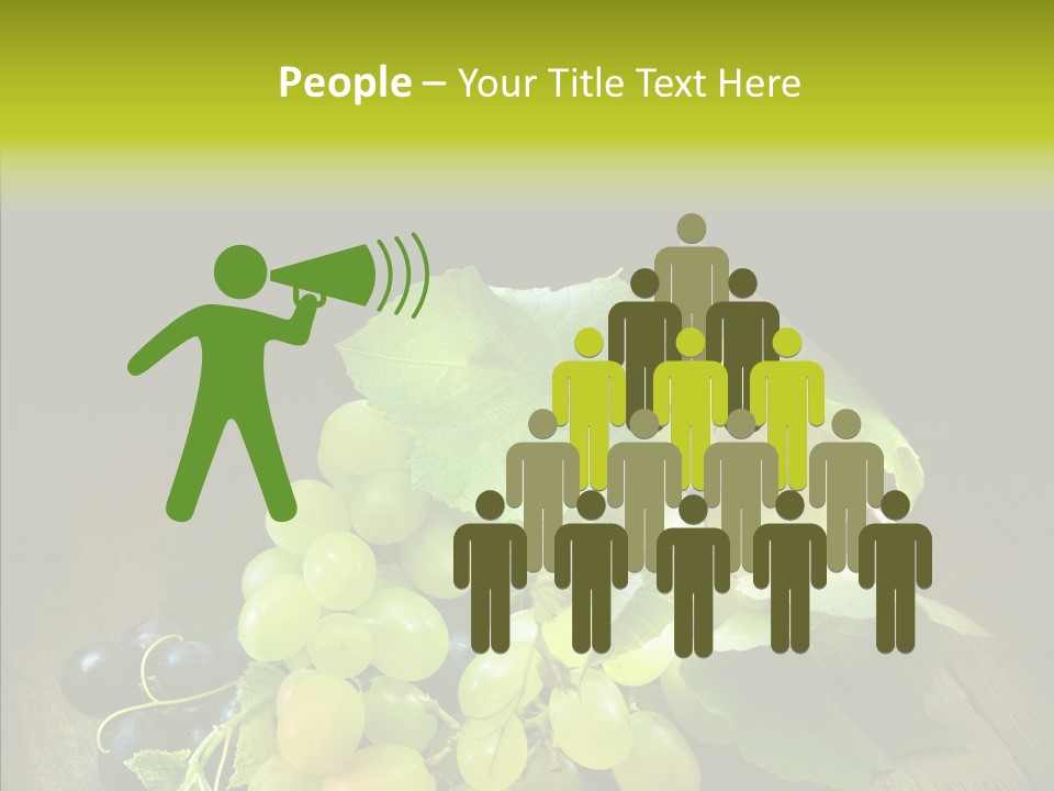 Vivid Vegetation Grape PowerPoint Template