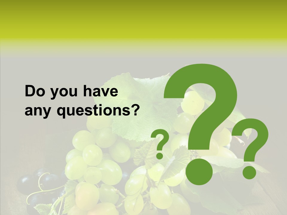 Vivid Vegetation Grape PowerPoint Template