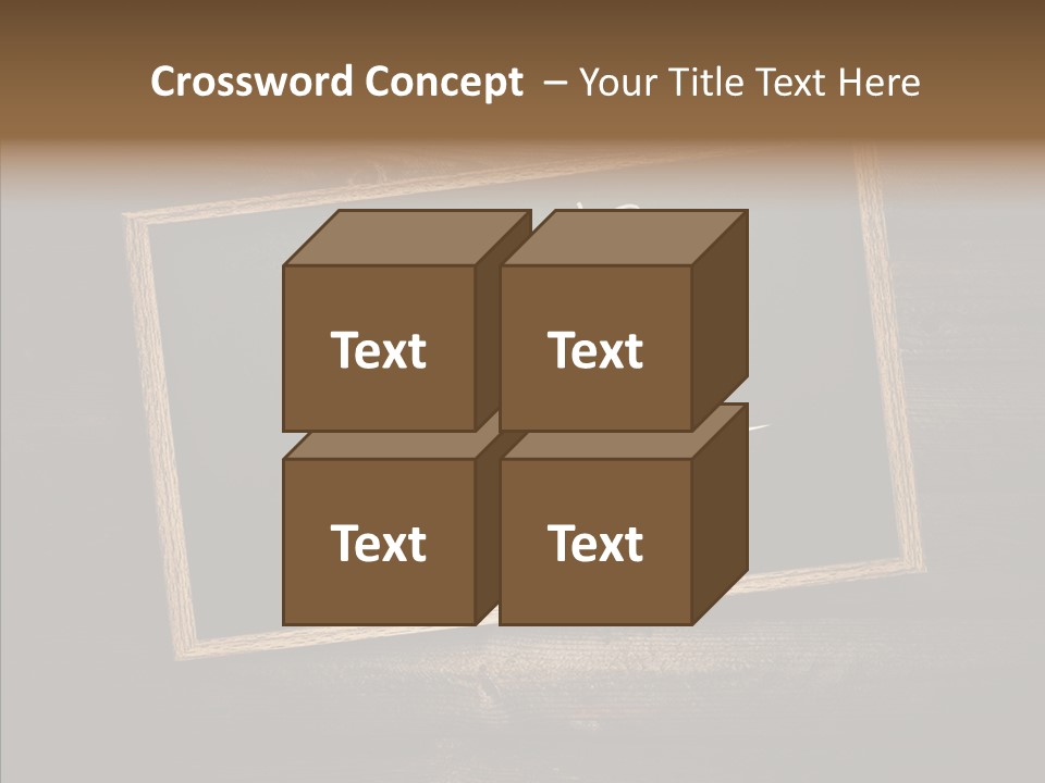 Textured Writing Down Wooden PowerPoint Template