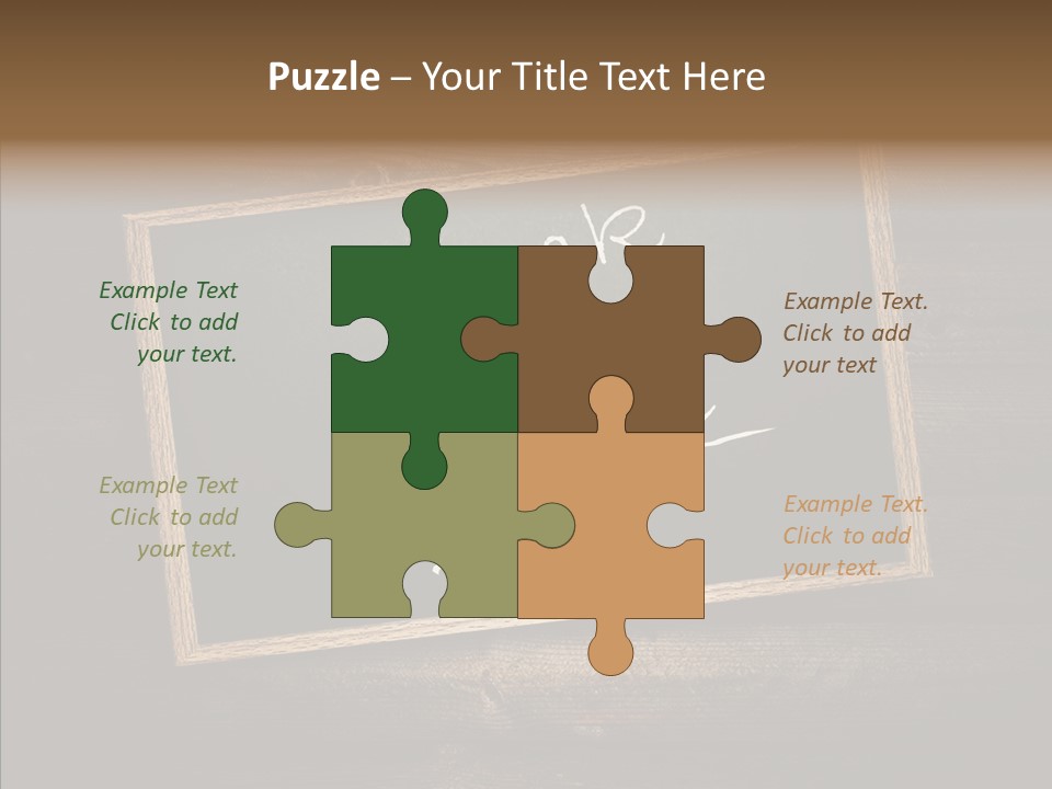 Textured Writing Down Wooden PowerPoint Template