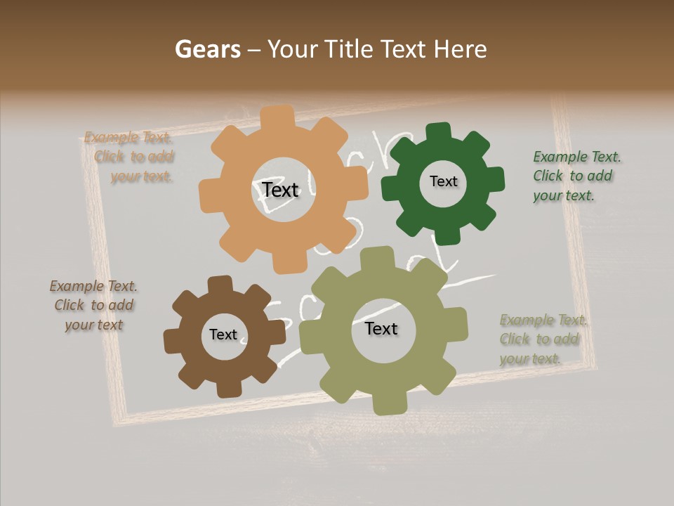 Textured Writing Down Wooden PowerPoint Template